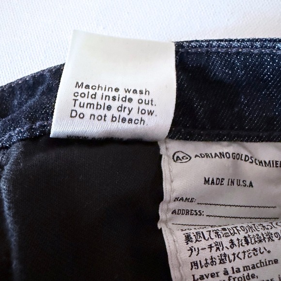 AG Adriano Goldschmied Ballad Slim Boot Jeans Dark Wash Lyocell 28 70s Style - Picture 10 of 10